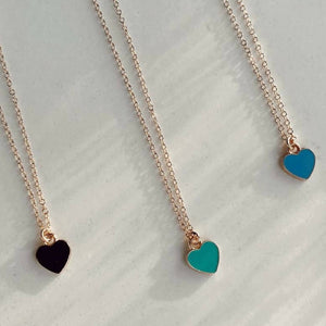 Enamel Heart necklaces