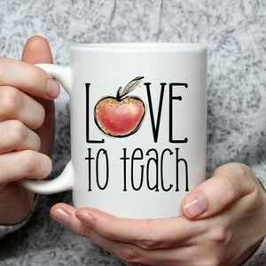 Love to Teach Mug - HandmadeSask
