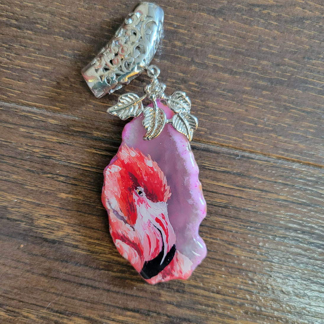 Necklace - Flamingo Agate