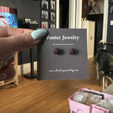 6mm Pave Ball Earrings