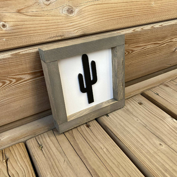 Cactus 3D Sign