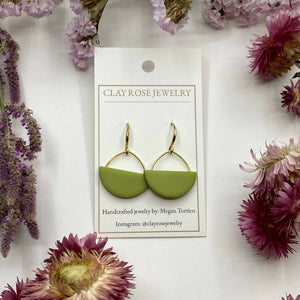 Half Circle Dangle Earrings