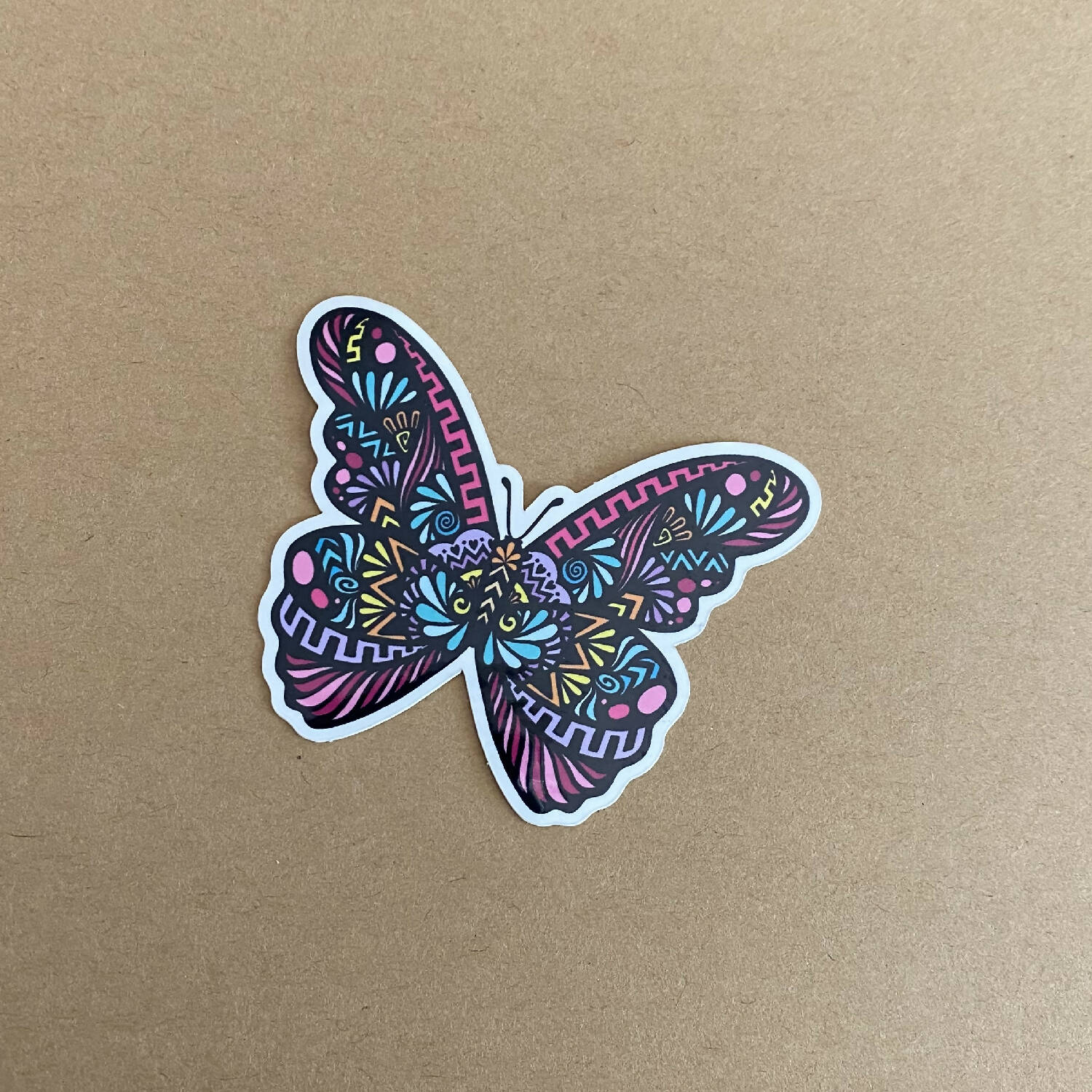 Vibrant Butterfly Weatherproof Sticker