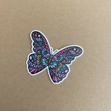 Vibrant Butterfly Weatherproof Sticker