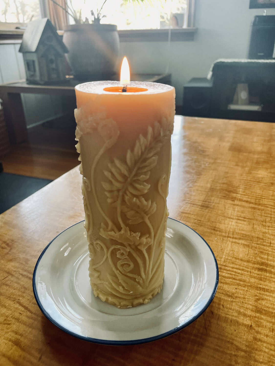 Patterned Pillar Candle