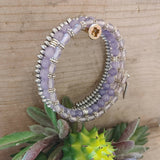 Beaded Wrap Bracelet-Lavender Chalcedony(71)