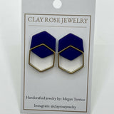 Double Hexagon Studs