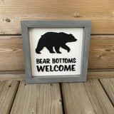 Bear Bottoms Welcome Sign