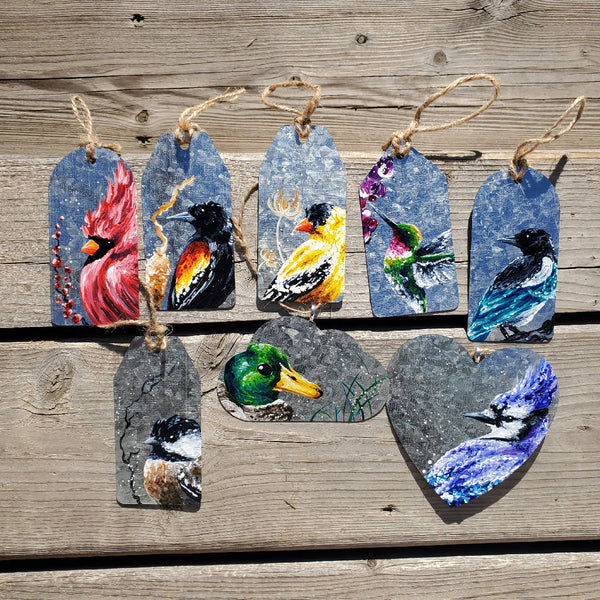 Painted Metal Ornaments