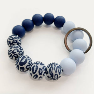 Print Silicone Bracelet Keychain - HandmadeSask