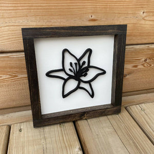 Lily 3D Sign