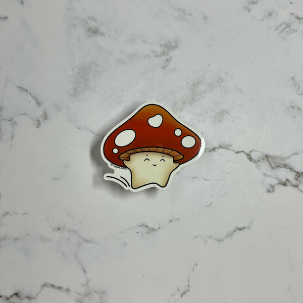 Happy Shroom Weatherproof Sticker