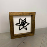 Lily 3D Sign - 6"