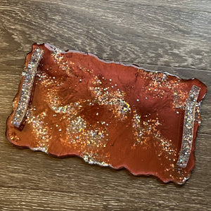 Charcuterie/Trinket Tray lg., resin