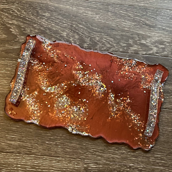 Charcuterie/Trinket Tray lg., resin