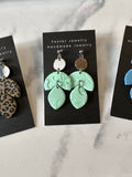 2 leaf earrings