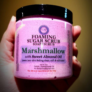 Marshmallow Foaming Sugar Scrub - HandmadeSask