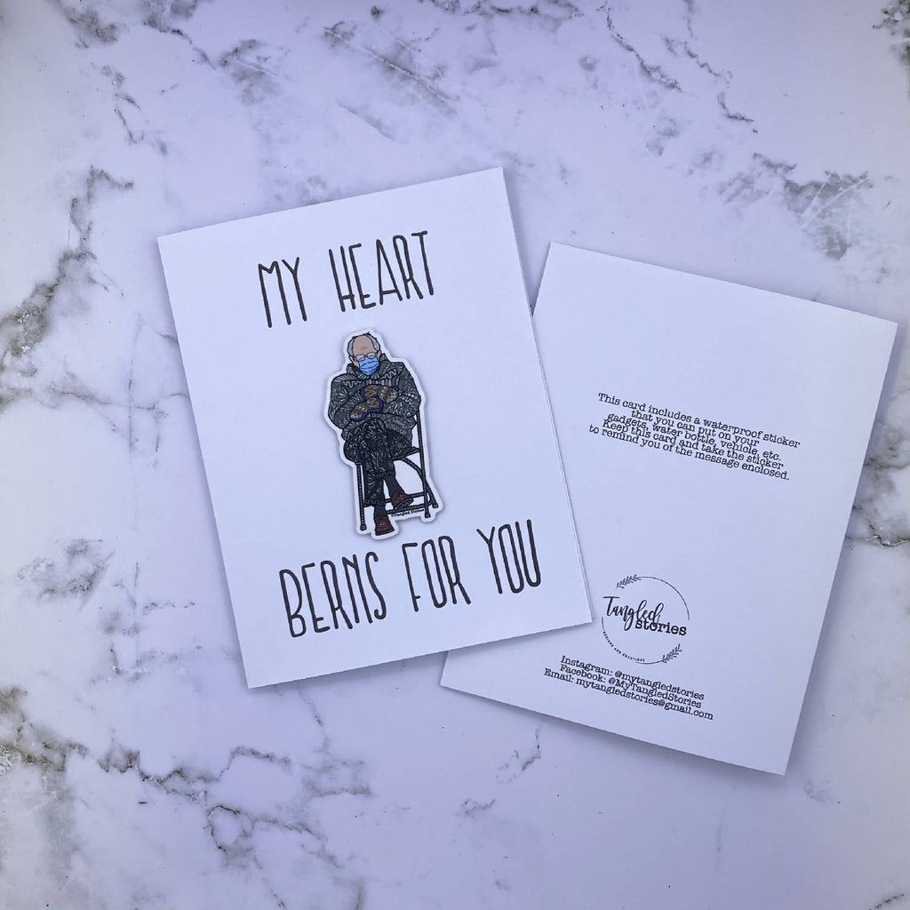 Berns For You Stickard (Greeting Card with Sticker)