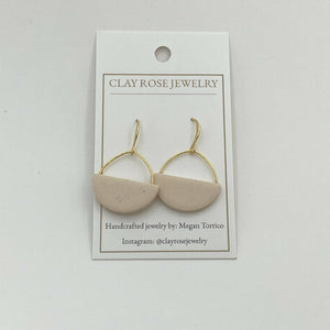 Half Circle Dangle Earrings