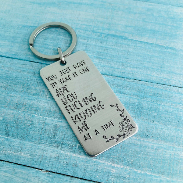 Large Metal Rectangle Keychains