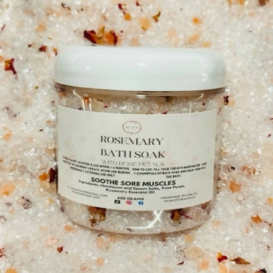 Rosemary Bath Salts Soak