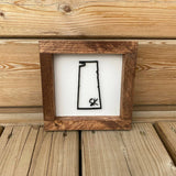 Sask Province Outline 3D Sign - 6"