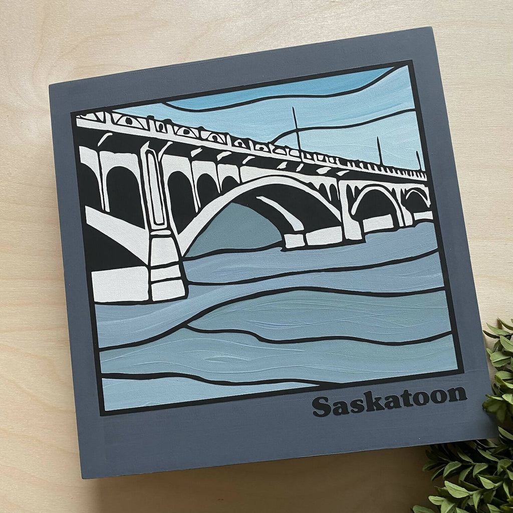 10 x 10 Art Panel | Saskatoon Bridge