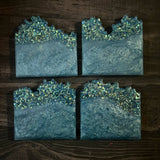 Sea Wave Coaster Set, resin