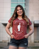 FLAT // Thumbs Up / Fitted Crew Neck / Ladies