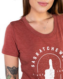 FLAT // Thumbs Up / Fitted Crew Neck / Ladies
