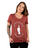 FLAT // Thumbs Up / Fitted Crew Neck / Ladies