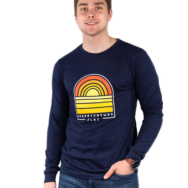 FLAT // Sask Sunset / Unisex / Long Sleeve