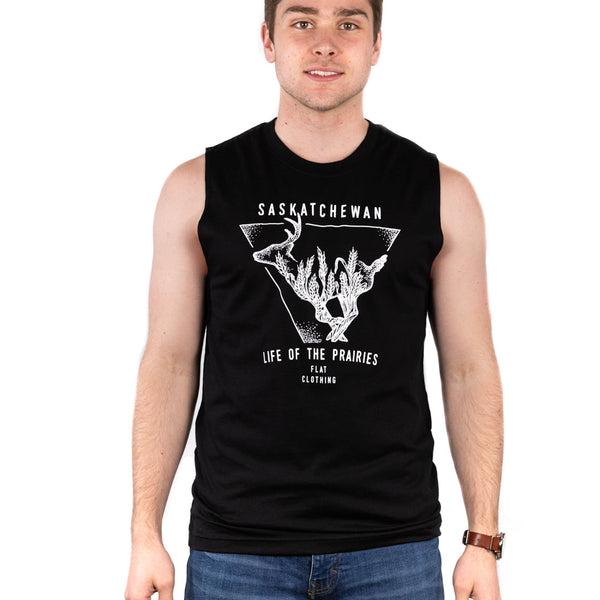 FLAT // Life Of The Prairies / Unisex Muscle Tank