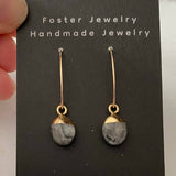 Gold V earrings