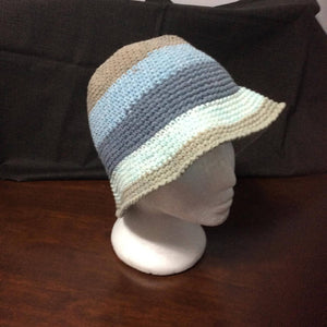 Adult Brown/Blue Bucket Hat