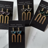 Brass earrings