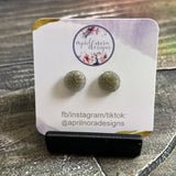 12mm Druzy Earrings, resin