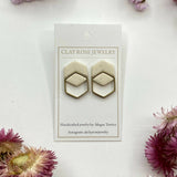 Double Hexagon Studs