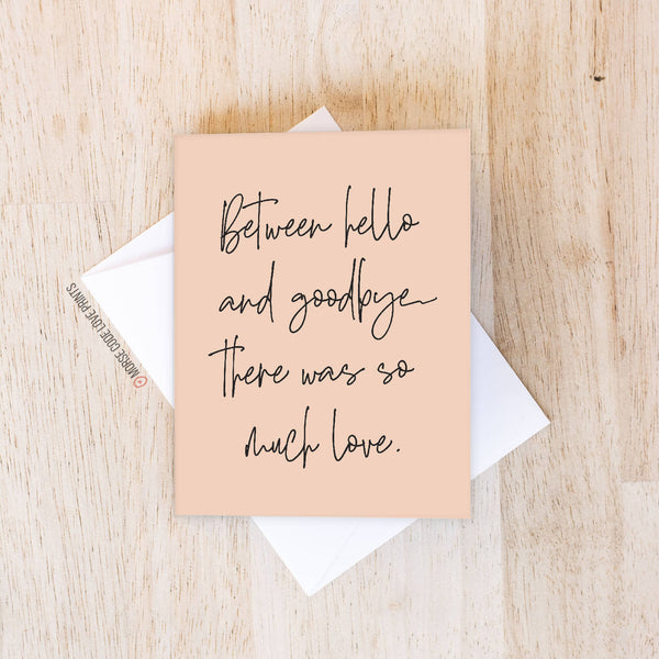 Between | Sympathy & Condolences | Greeting Card