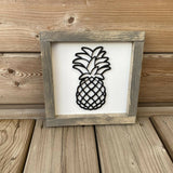 Pineapple 3D Sign