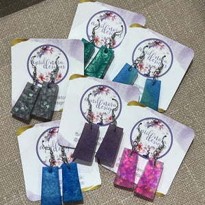 Saskatchewan Dangle Earrings, resin