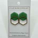 Double Hexagon Studs