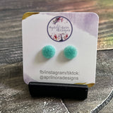 12mm Druzy Earrings, resin