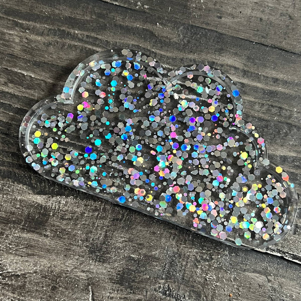 Cloud Trinket Tray, resin