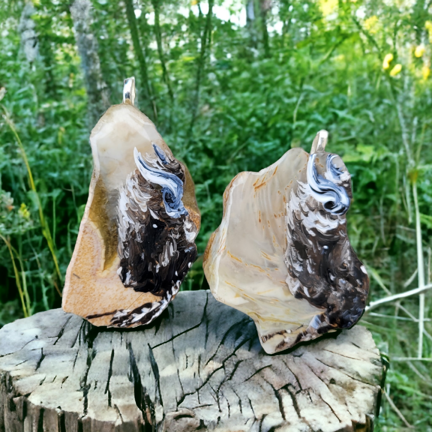 Necklace - Buffalo on Agate