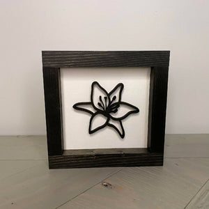 Lily 3D Sign - 6"