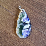 Necklace - Blue Jay on Agate