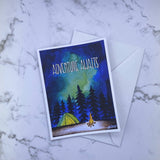 Adventure Awaits (camping) Printed Card